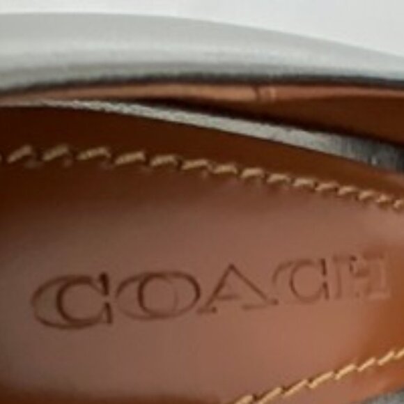 COACH Waverly Gunmetal Gray Leather High Heel Pumps with Box & Dust Bag Size 9 - Picture 8 of 12
